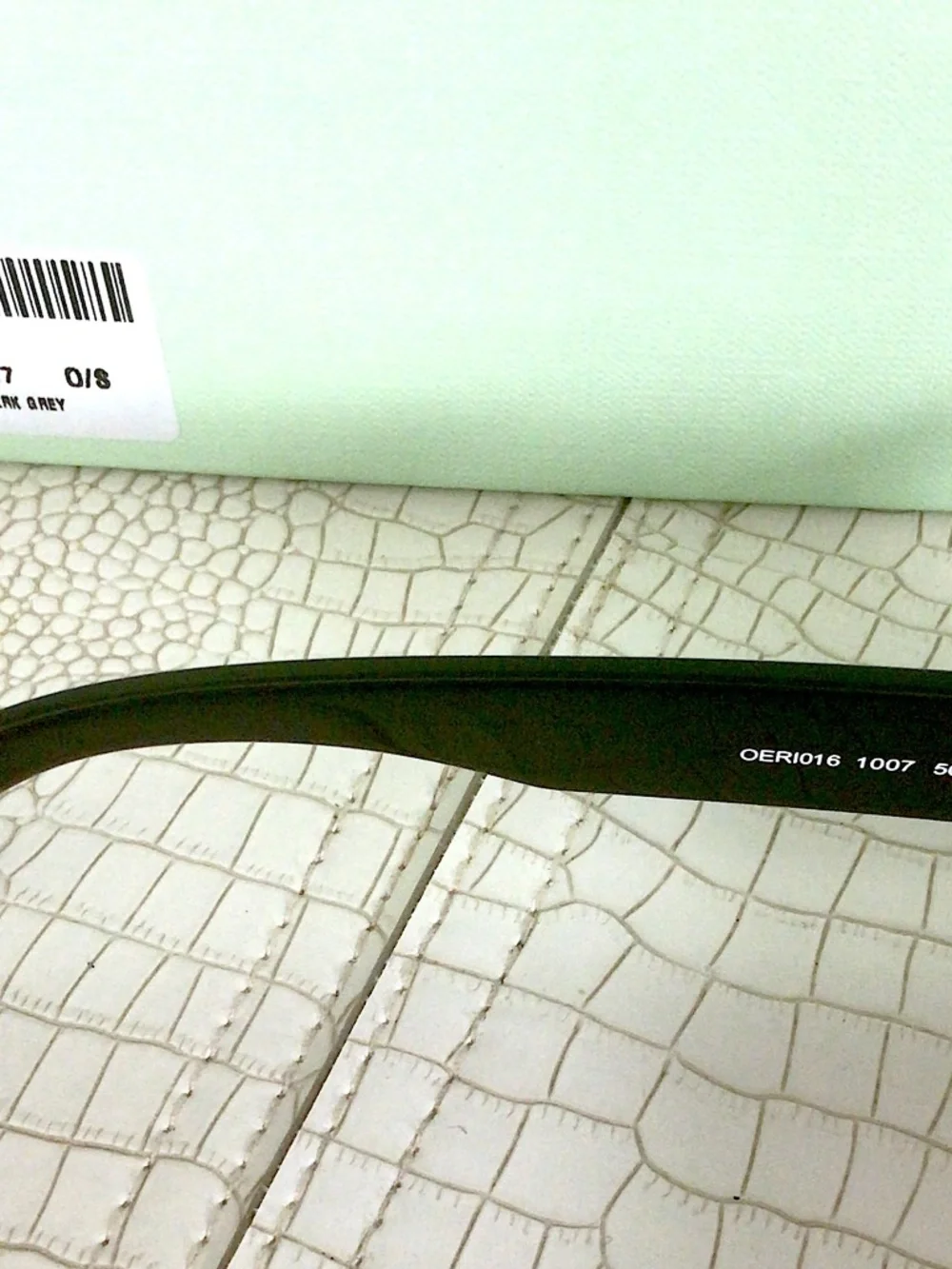 Brand New Rare OFF-WHITE Arthur Rectangle Sunglasses  Black/Dark Grey (OER1016)
